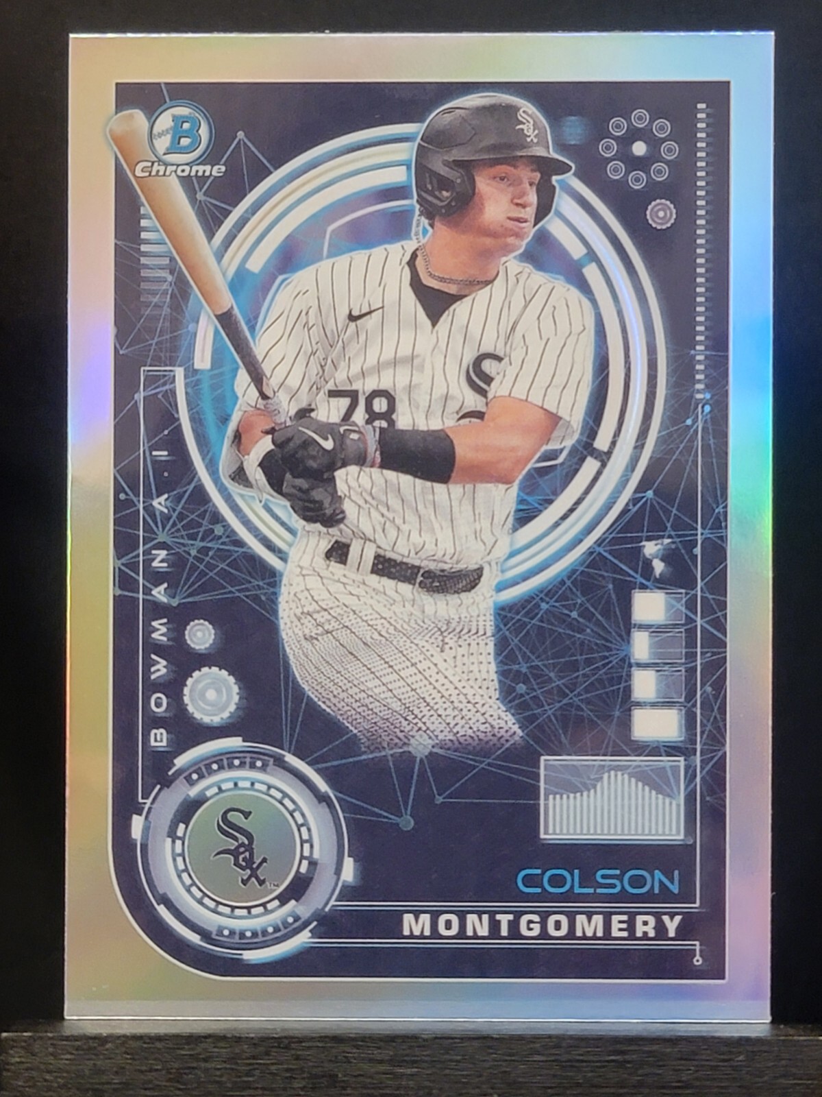 2024 Bowman Chrome Bowman AI Colson Montgomery #BAI-9 White Sox Baseball Card