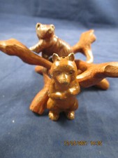 BRITAINS/OTHER LEAD TOY ANIMAL BEAR CUB x 2 IN NICE CONDITION-1940