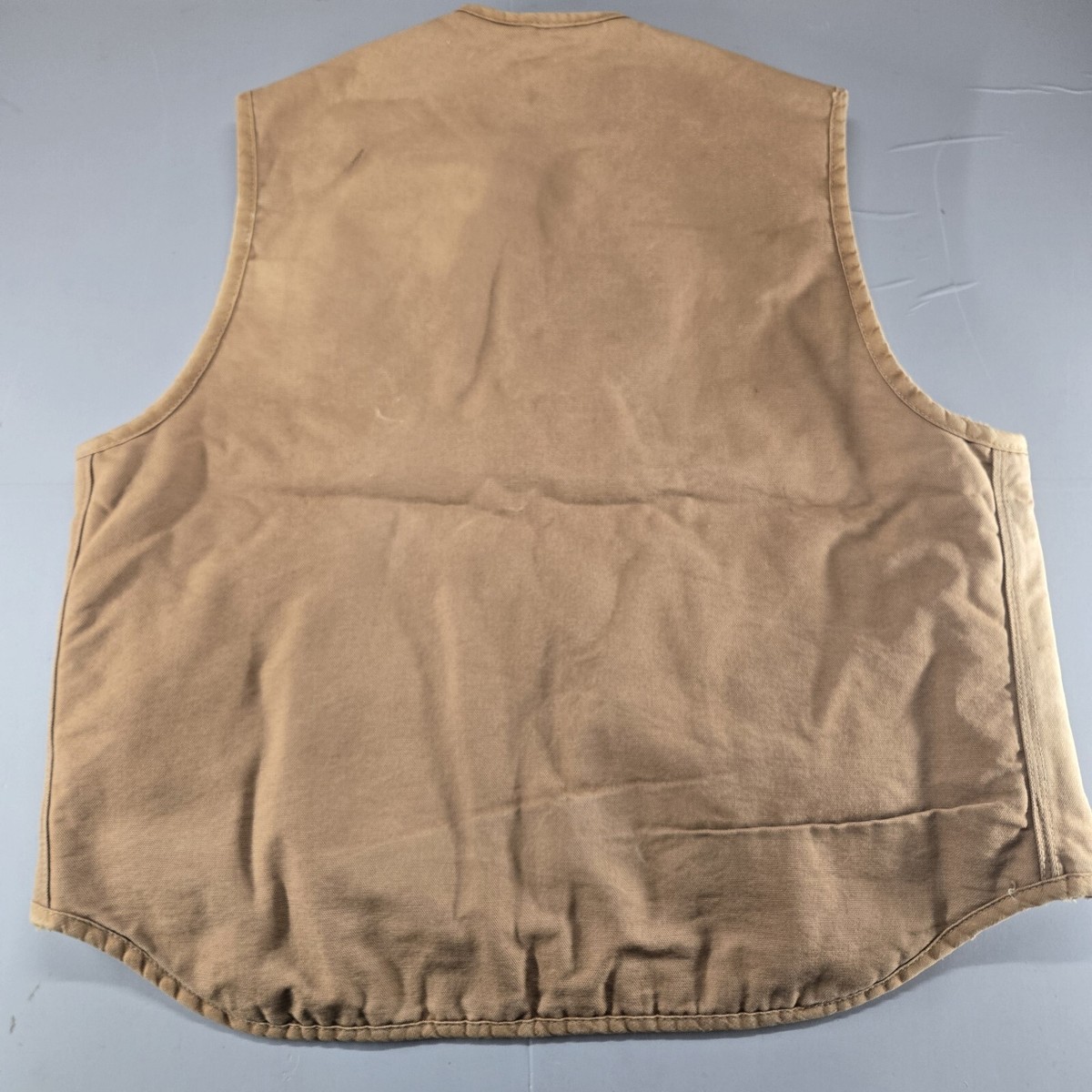Vintage 70s Carhartt 6SV Mens Size XL Hunting Vest Zip Sherpa