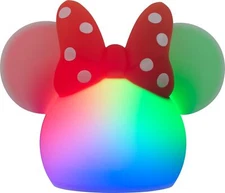 Minnie Mouse Color Changing Squishy Lamp LED Night Light with USB C Battery P...