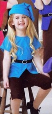 NWOT Dwarf Costume "Happy" Size tot sz 2-3 top hat capri pants belt Turquoise bl