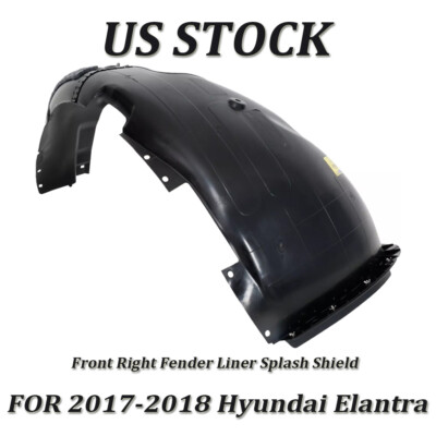Front Passenger Side Inner Fender Liner For 2017-2018 Hyundai Elantra HY1249161