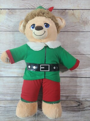 Build A Bear Plush Buddy Elf Stuffed Animal Christmas BABW Retired 2016 19''