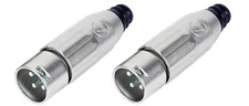 (2 PACK) SWITCHCRAFT AAA3MZ 3-Pin XLR Male Heavy Duty LO-Z Cable Mount Plug