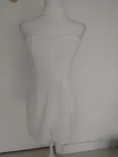 Solemio white rompers, size S