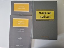 McGregor On Damages 19th Ed plus 1st and 2nd Supplement. V good condition