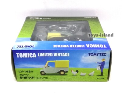 Tomica Limited Vintage LV-143d Daihatsu Midget with figure 1/64