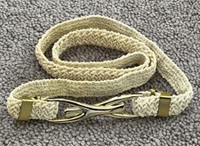 VINTAGE WOMAN  S SKINNY STRETCH BRAIDED BELT-RARE