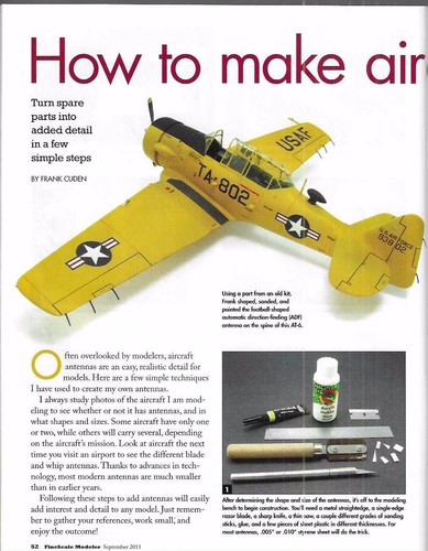 Fine Scale Modeler Sept.2011 IS-2 Tank RCAF B-25 USS Independence Eduard MiG - 第 14/17 張圖片