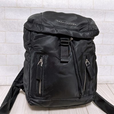 MARC JACOBS Backpack Black Nylon Polyester Rucksack