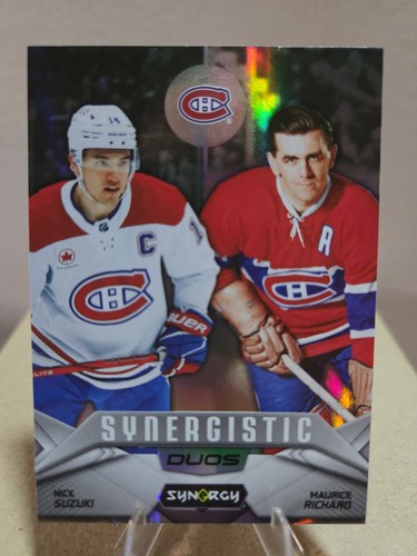 Nick Suzuki / Maurice Richard #SD-1 2024 Upper Deck Synergy Synergistic Duos Stars and Legends card