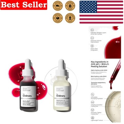 Fragrance-Free AHA 30% + BHA 2% Exfoliating Serum Duo for Brighter Skin