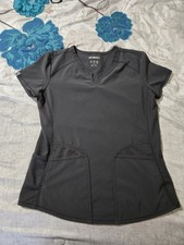 Scrubstar Women's V-Neck Top Pewter gray SMALL