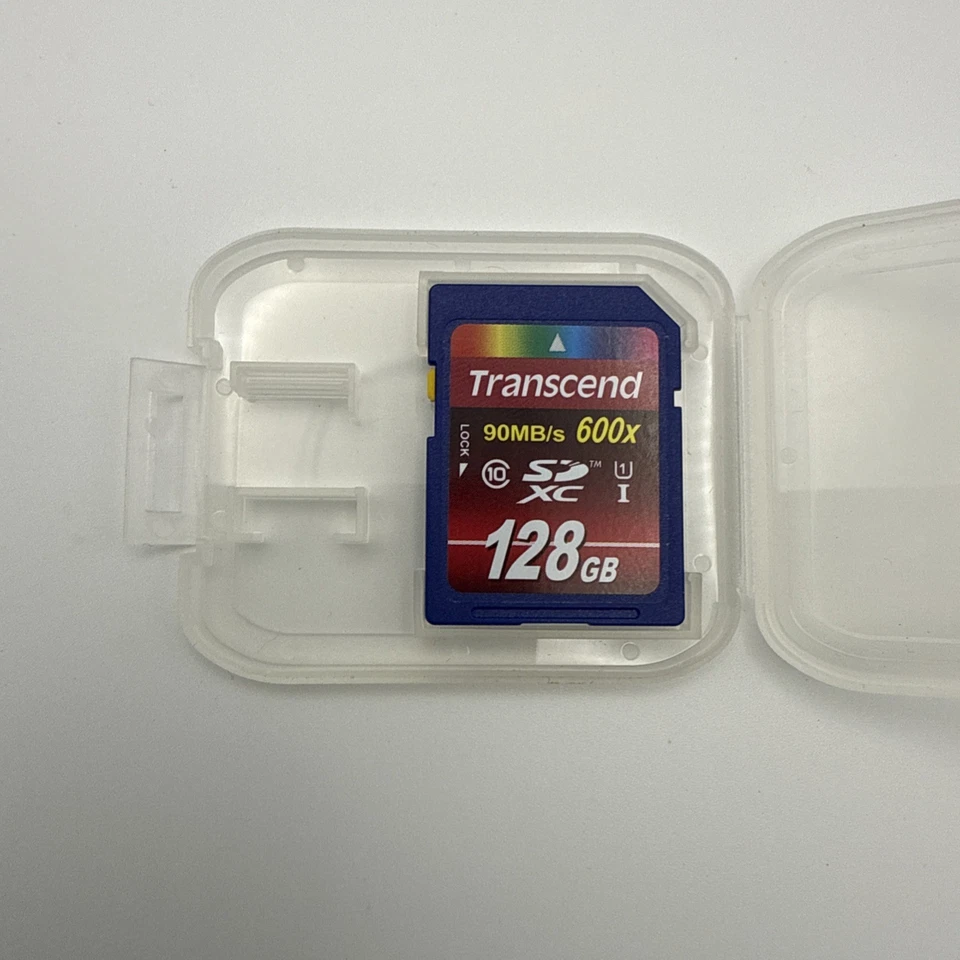 Transcend 128GB SDXC Class 10 UHS-1 Flash Memory Card Upto 90MB/s TESTED WORKING - Image 3 of 4