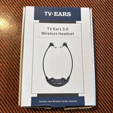 TV Ears 5.0 Wireless Headset - Headset Only Blue New Open Box Rare