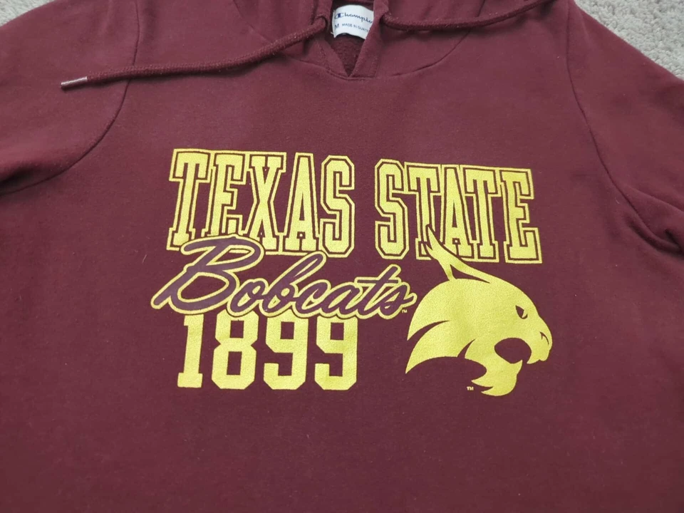 Texas State Bobcats Hoodie Womens Medium NCAA 1899 Champion Red - Image 2 of 4