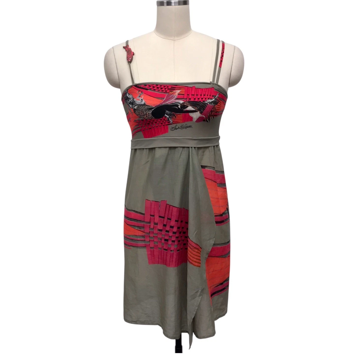 VTG Y2K Save The Queen Mermaid Print Sun Dress Mini Koi Fish Rare Read Sz S
Opens in a new window or