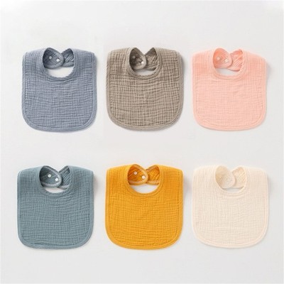 Baby Feeding Drool Bibs 4-layers Cotton Gauze Saliva Towel Bandana Burp Cloth