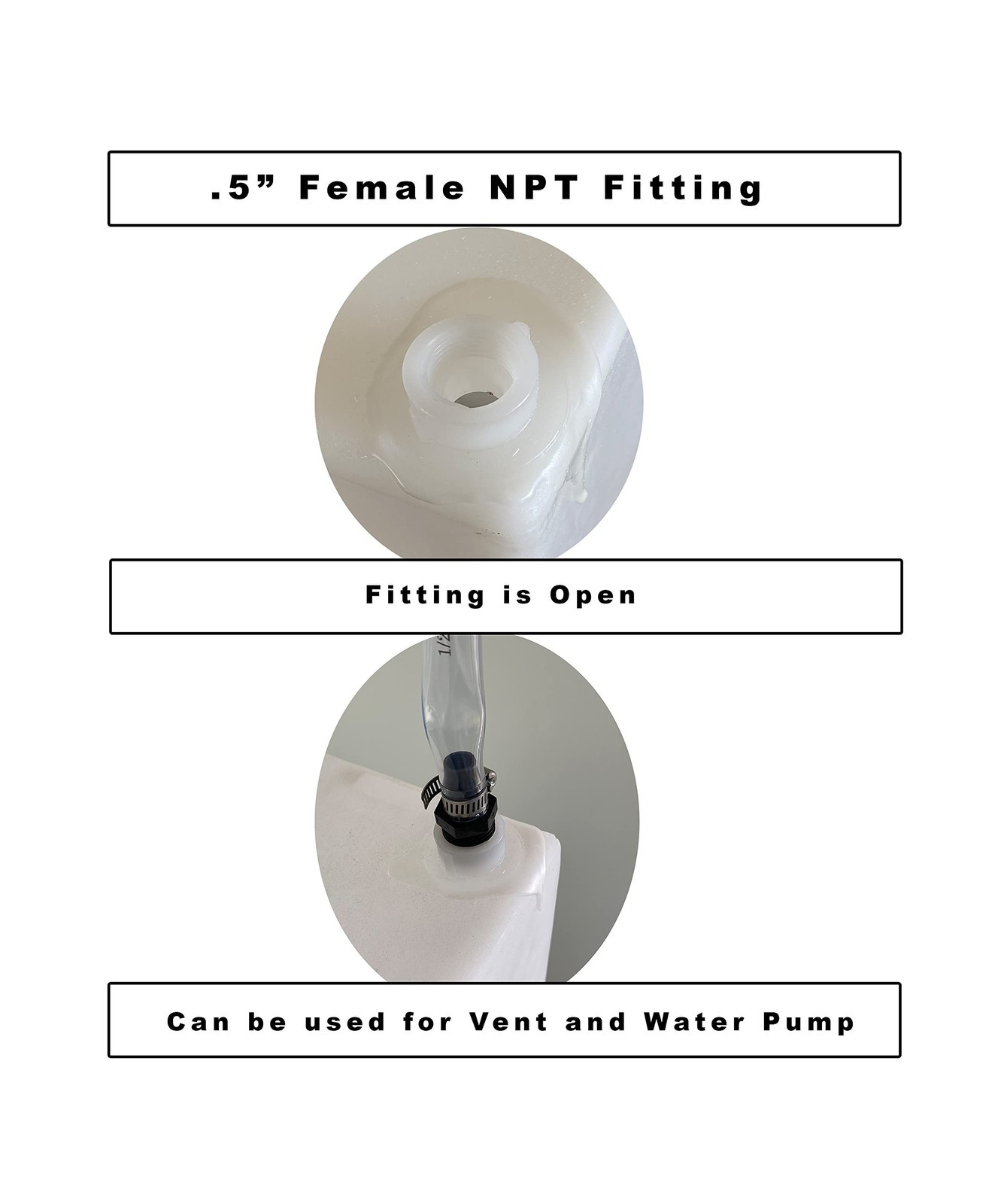 30 Gallon RV Water Tank, for Fresh Gray Water, T-3000