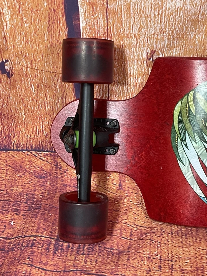 Landyachtz Longboard Monopatín 35” x 9” Gráfico Eagle Bird con Ruedas Hawgs 69 mm Foto 3 de 4