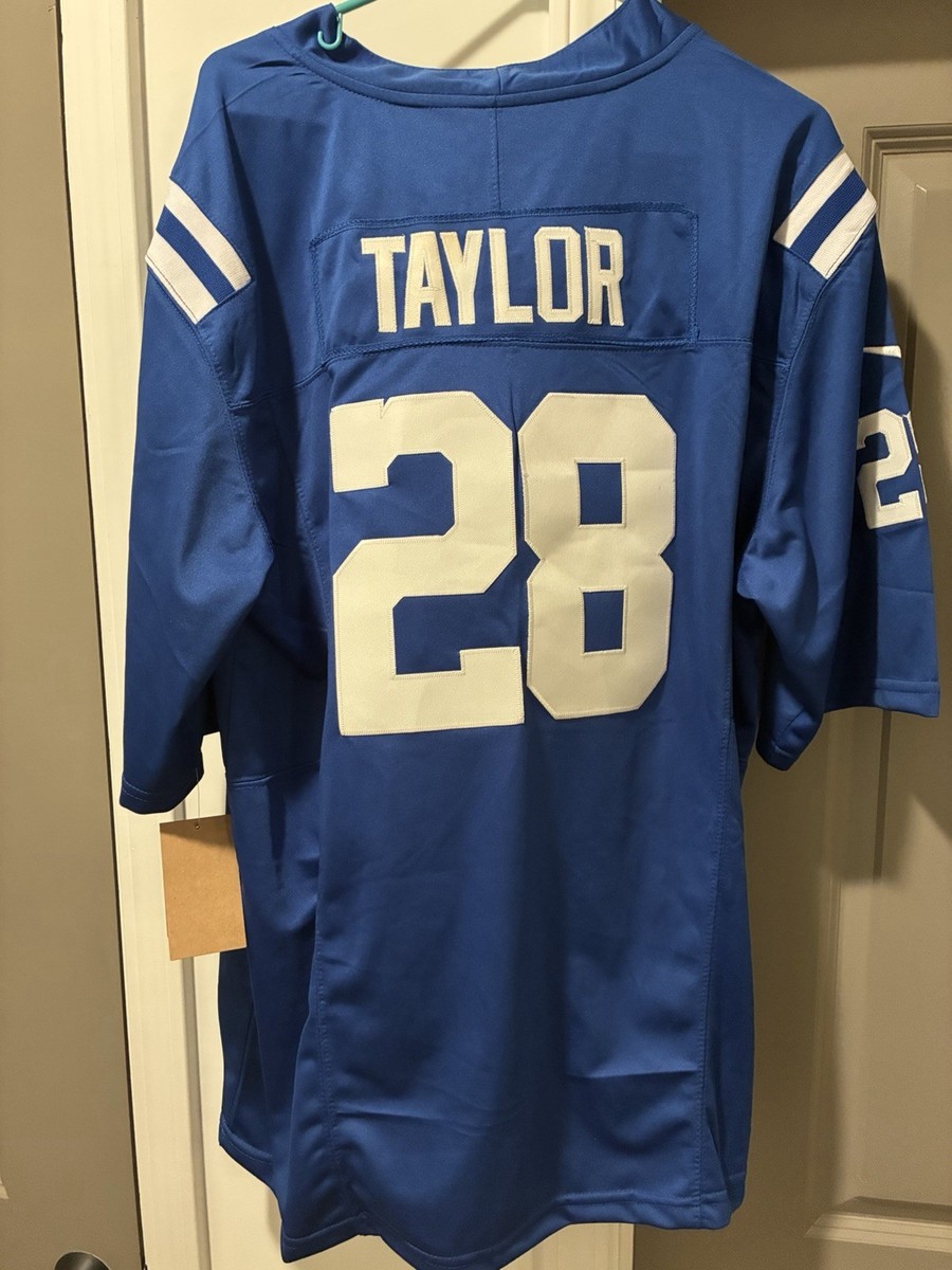 Nike Taylor #28 Indianapolis Colts NFL Jersey Medium Blue | eBay