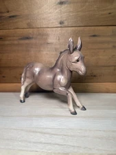 Vintage Artmark Japan Ceramic Donkey Figurine Mid-Century Hand Painted MCM Read