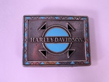 Harley Davidson The Western Spirit Belt Buckle Series 1992 Fine Pewter