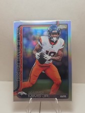 2025 Topps Chrome Football Marvin Mims Jr #87 Refractor Denver Broncos