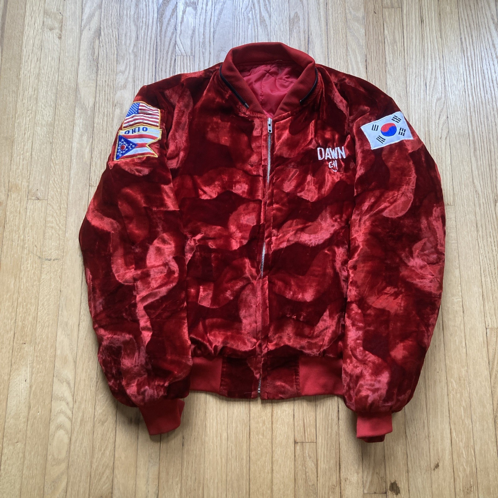 80年代Vintage souvenir jacketコリアンジャケット Vintage 80s Korea