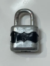 Vintage Metal Padlock Black Made In Western Germany 35mm Cold War NO KEY