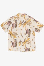 Rare Vintage Hawaiian Shirt With Loop Collar Tropicana Made In Honolulu 40/50s
