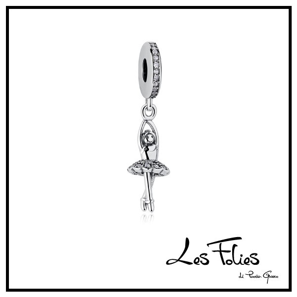 Charm Bailarina Danza Clásica Colgante En Plata 925 - Les Folies
