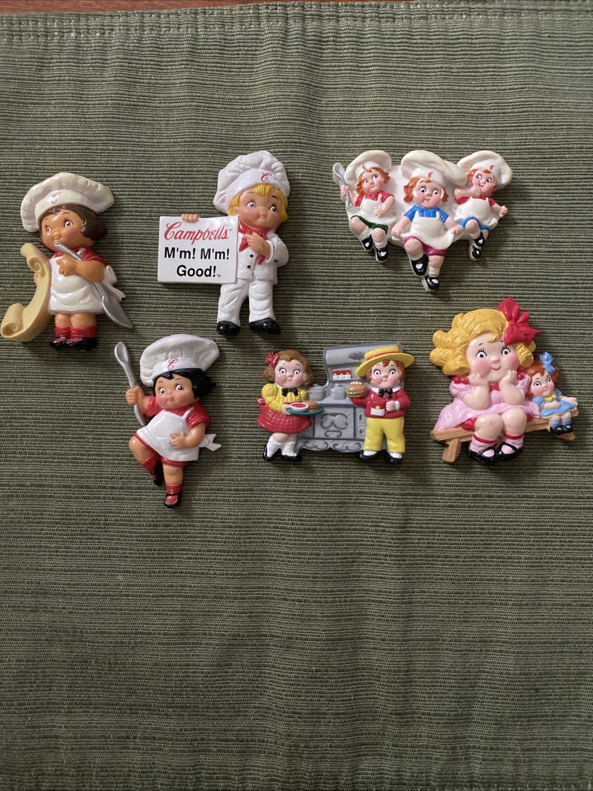 Vintage Campbell's Soup Kids Refrigerator Magnets - Lot Of 6