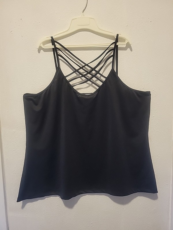 K. Jordan Black Tank Top Size 3X