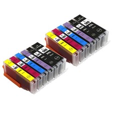 PGI-580 CLI-581 XL Compatible Ink Cartridges for Canon Printers - 12 Pack (Set)