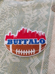 Patch Brodé Buffalo Bills Vintage - 1,5 X 3,5 Pouces (fer à Repasser)