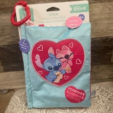 Disney Baby Stitch Angel Baby's First Photo Book Soft Plush Album Kids Preferred