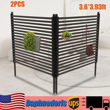 Privacy Screens 43"W x 44"H Adjustable Height Backyard Privacy Fence 2 Panels