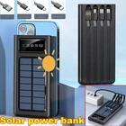 100000mAh USB Portable Charger Solar Power Bank For Cell Phone 4 Output Ports