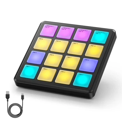 Donner STARRYPAD MINI Drum Machine Portable avec 16 Pads et USB-MIDI/ - Photo 1/4