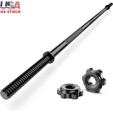 55" Weight Lifting Bar 1" Standard Straight Olympic Barbell Bar Weight Lifting