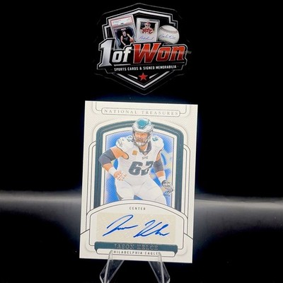 2024 Panini National Treasures - Signatures Jason Kelce /99 Eagles  