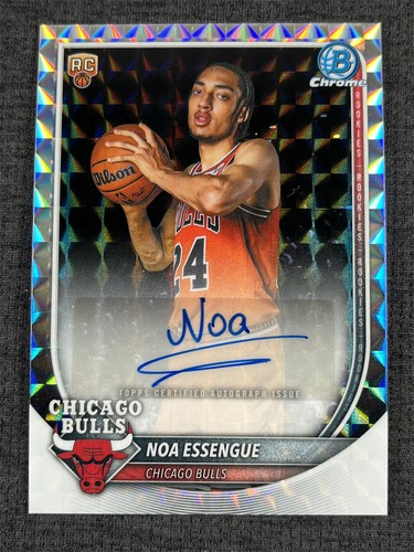 2025-26 Topps Bowman Chrome Noa Essengue RC Rookie Geometric Refractor Auto