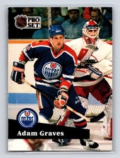 1991-92 Pro Set - Adam Graves #67 Edmonton Oilers Hockey Card