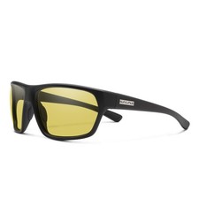 Suncloud Unisex Boone Polarized Sunglasses Yellow Lens Black Frame 205301003657S
