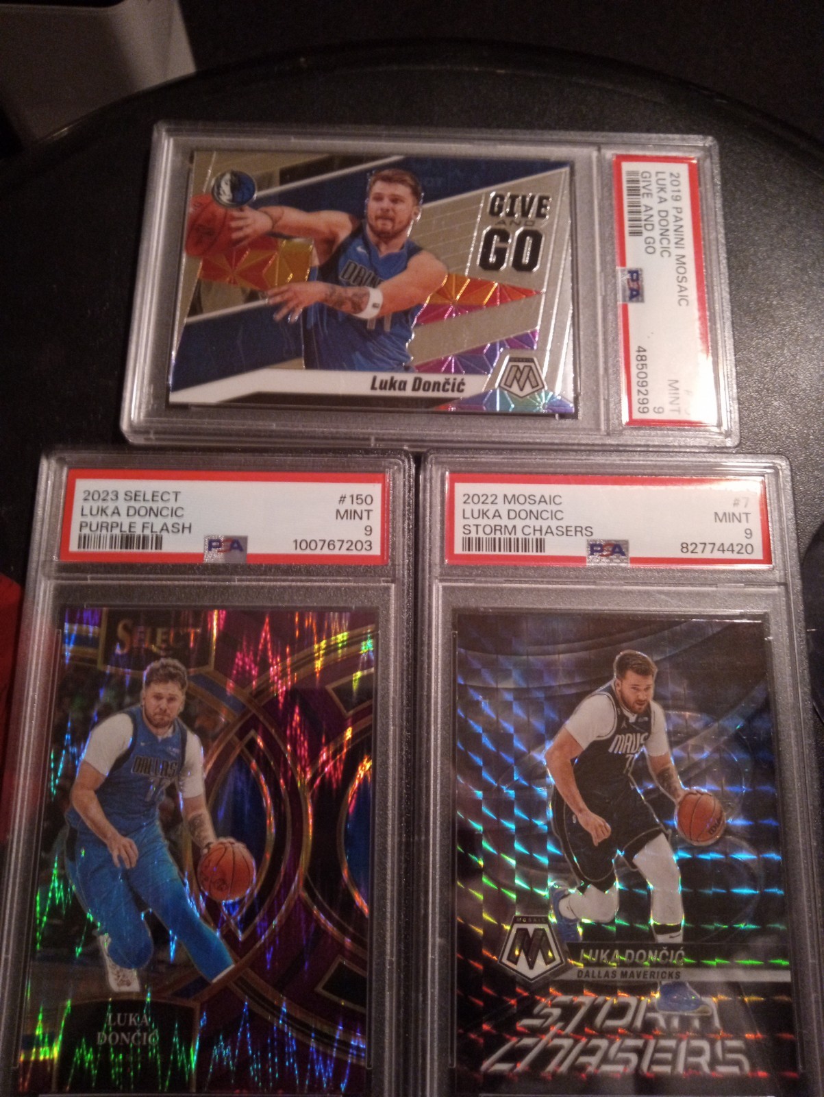 Luka Doncic 2 Psa 9's, Psa 10 Select Mosaic