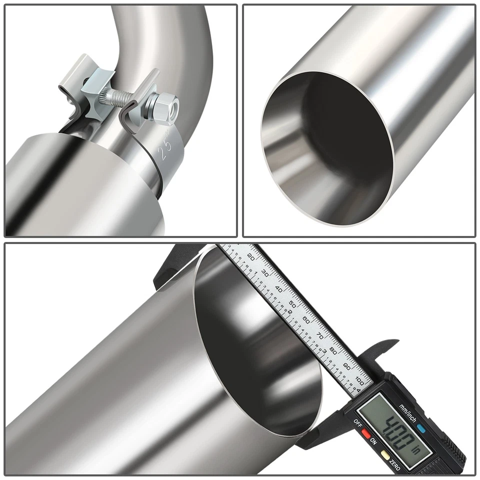 Sistema de escape Catback de doble salida para Ford F150 2009-2014 4,6 L 5,0 L 5,4 L con punta Foto 4 de 4