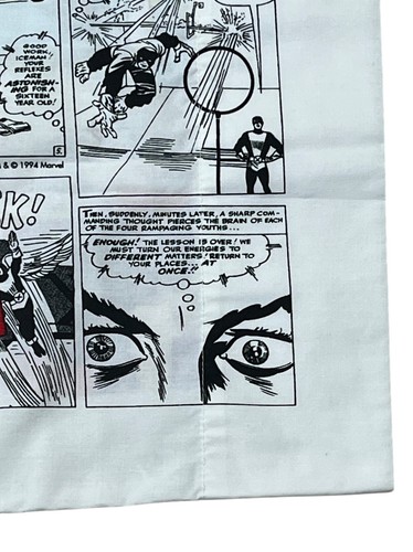 Federa cuscino standard Marvel Comics vintage 1994 X-Men prima edizione Magneto nuova NOS - Foto 9 di 17