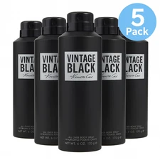 Kenneth Cole Vintage Black 6oz 5 Pack New