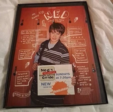 Ned's Declassified School Survival Guide Nickelodeon Framed Print Ad 2004 8.5x11